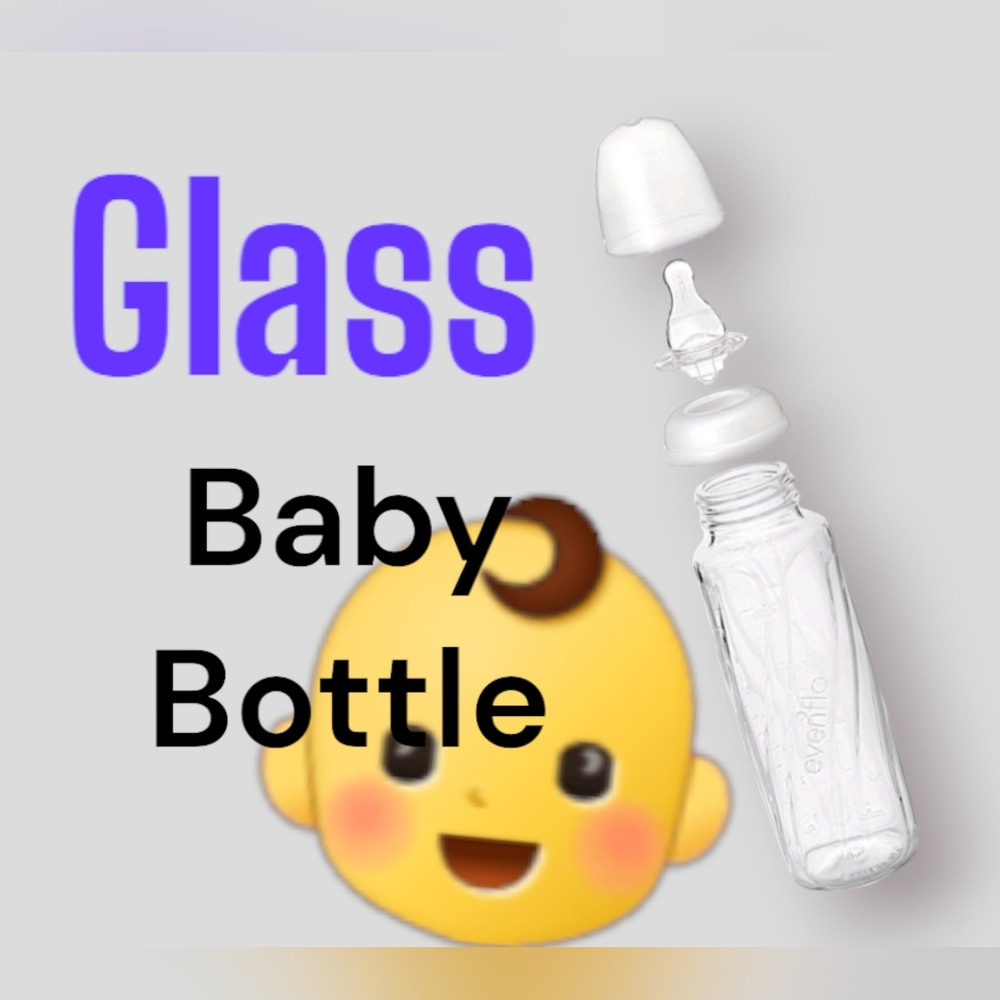 Glass baby bottle